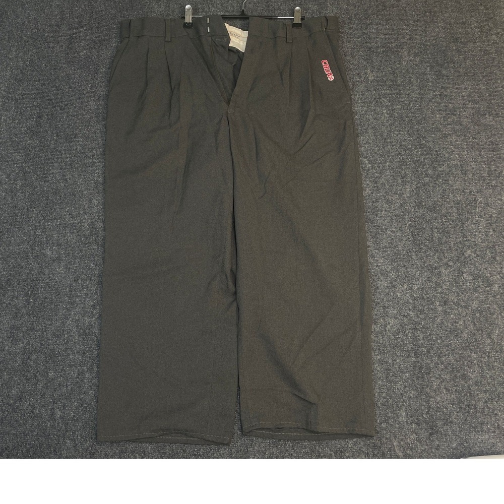 Smitty Baseball Umpire Base Pants Mens 40x24.5 Charcoal Grey CBUAO Pleated Logo